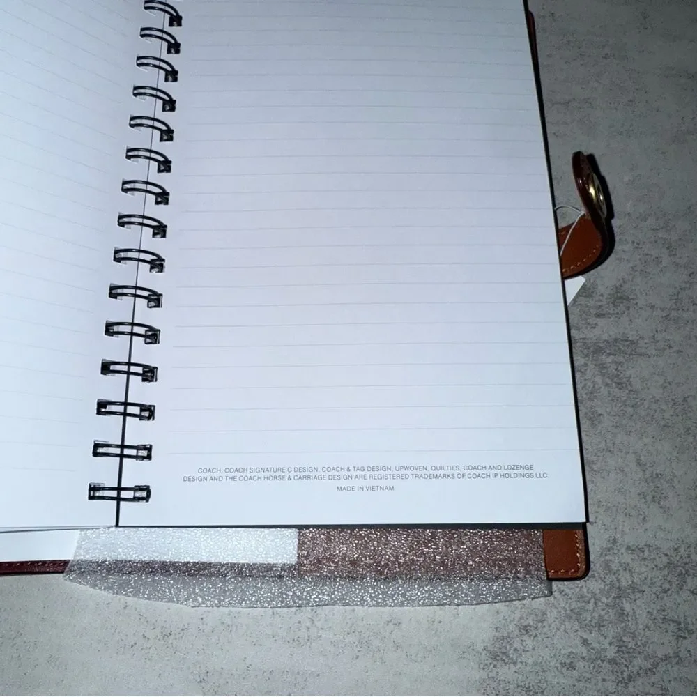 Coach Brown holiday Train notebook